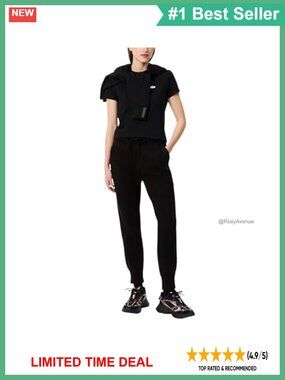 Lacoste Two-ply Trackpants Tapered Fit Active Golf Running Tennis Pants
